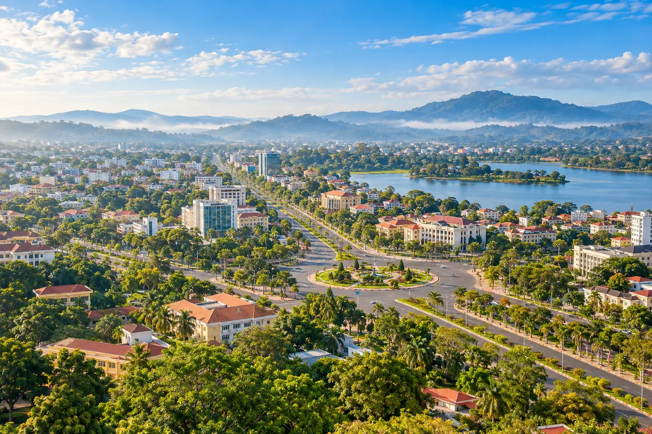 Phong cảnh gợi nhắc khu vực Đắk Lắk